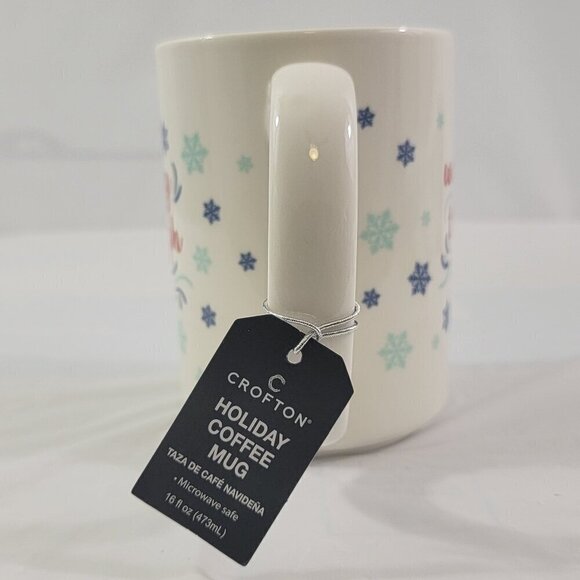Crofton Mug WALKING THORUGH THE SNOW  Graphic 16 Oz Ceramic Coffee Tea Cup - NEW - Picture 15 of 15